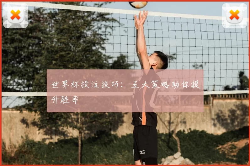 世界杯投注技巧：五大策略助你提升胜率